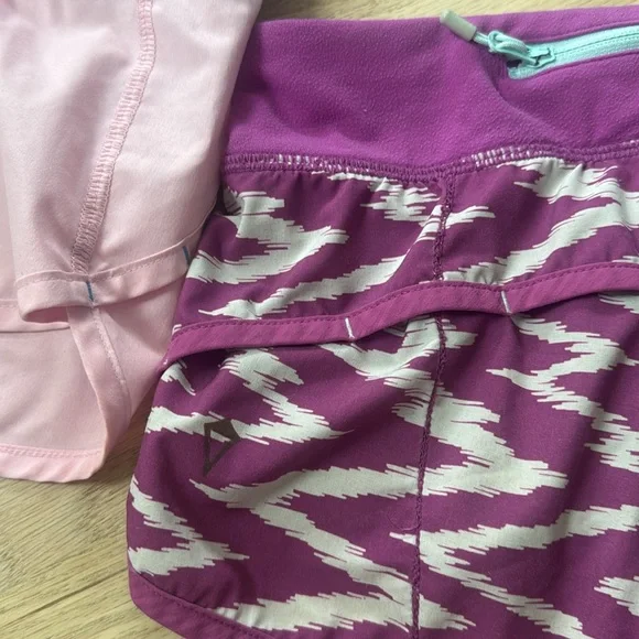 Ivivva Purple and White Patterned Athletic Shorts - Picture 6 of 7